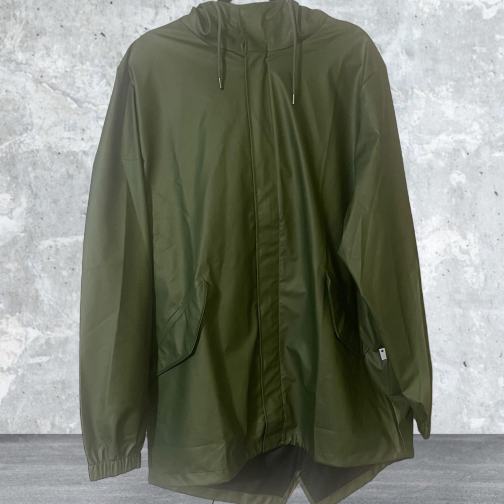 Nwt Conscious Rains Fishtail Hooded Raincoat Size Xl